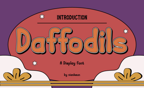 Daffodils: A Playful Display Font for Creative Publishing