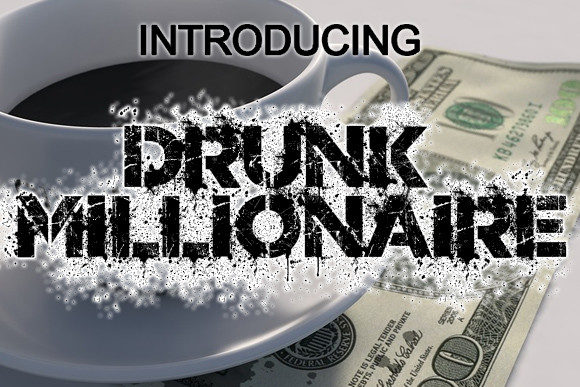 Drunk Millionaire: A Bold Display Font for Web Design