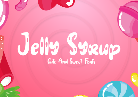 Jelly Syrup Font for Creative Makers