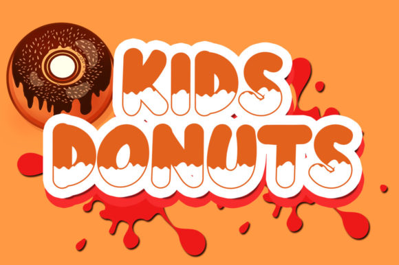 Kids Donuts Font for Playful Web Design