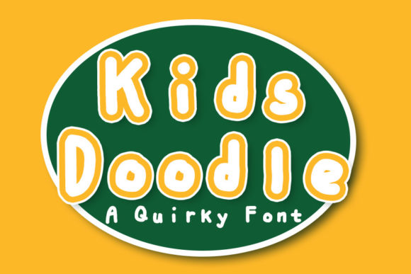 Kids Doodle: A Playful Display Font for Digital Creativity