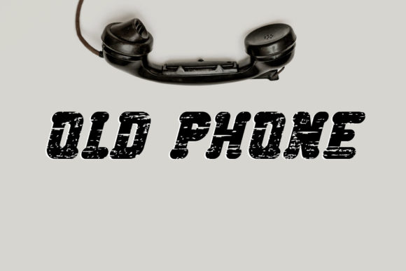 Old Phone: A Bold Display Font for Digital Branding