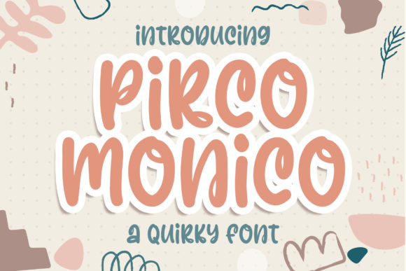 Pirco Monico: A Quirky Display Font for Creative Branding