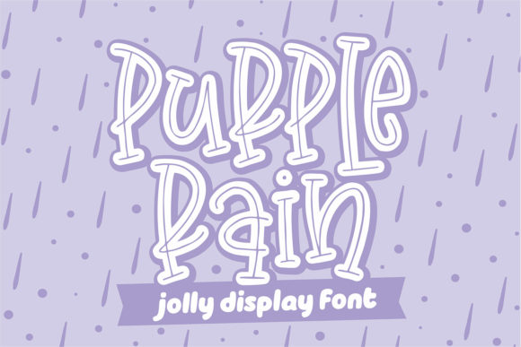 Purple Rain Display Font for Web Design