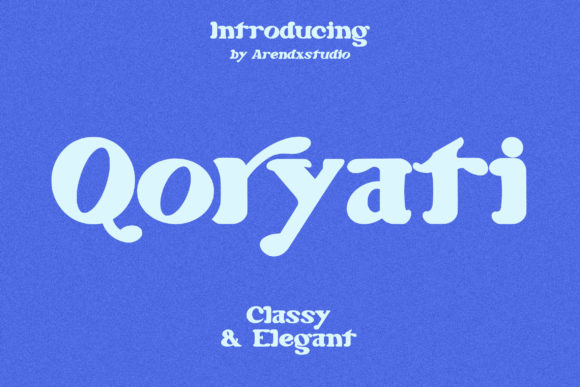 Qoryati: A Modern Display Font for Bold Branding