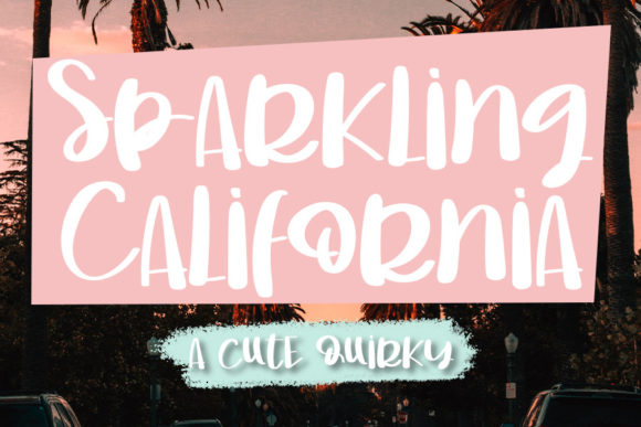 Sparkling California Display Font Review