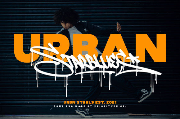 Urban Starblues: A Bold Display Font for Digital Creativity