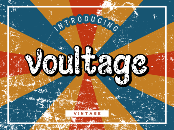 Voultage: A Retro Display Font for Bold Digital Design