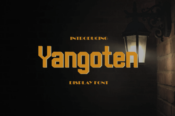 Yangoten: A Bold Display Font for Modern Web Design